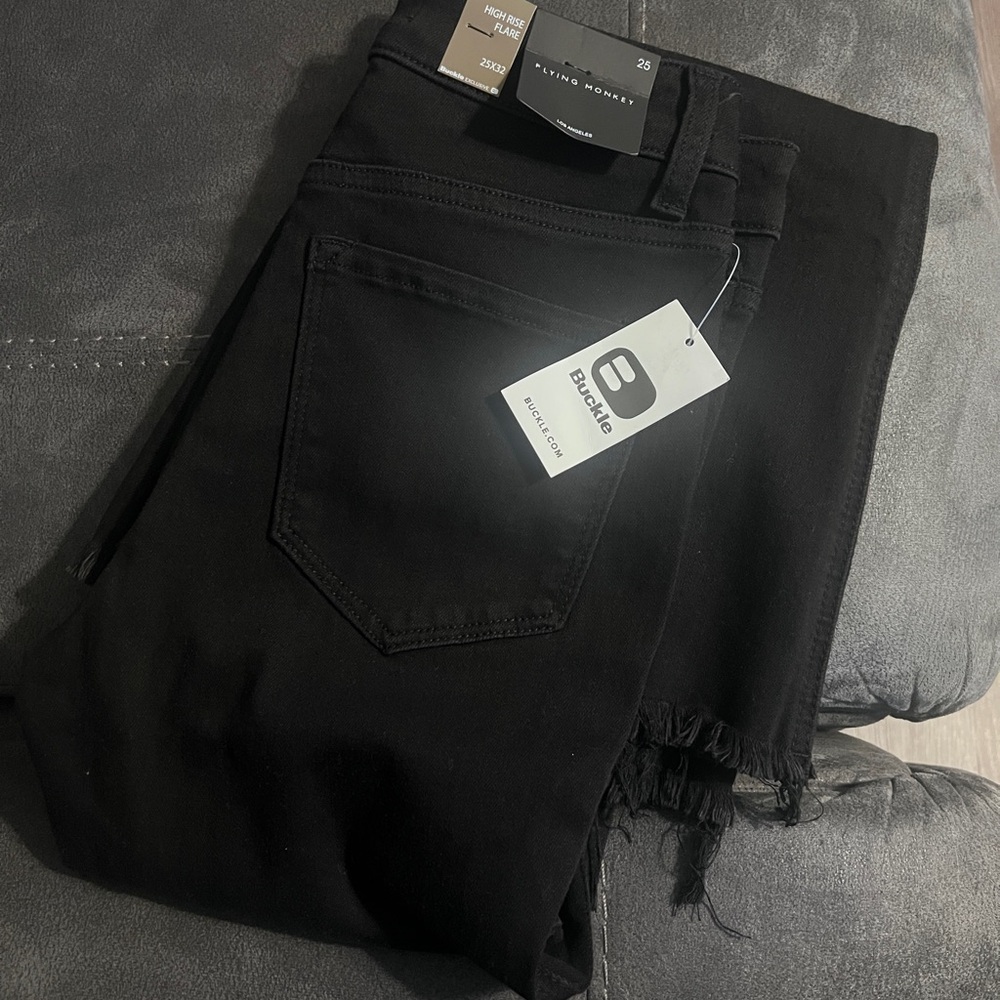 Buckle Jet Black Denim Jeans